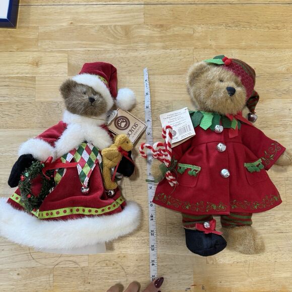 Boyd’s Bears Holly With Lil Jolly Tree Topper & Annie Hollybell Plush 13” W/Tags - Picture 12 of 12